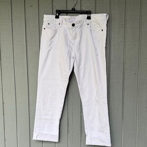Out Catherines White Boyfriend Jeans Size 14